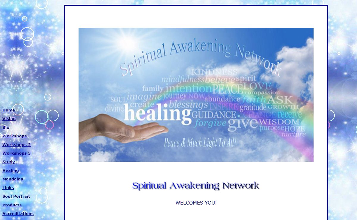 Index Page, Spiritual Awakening Network