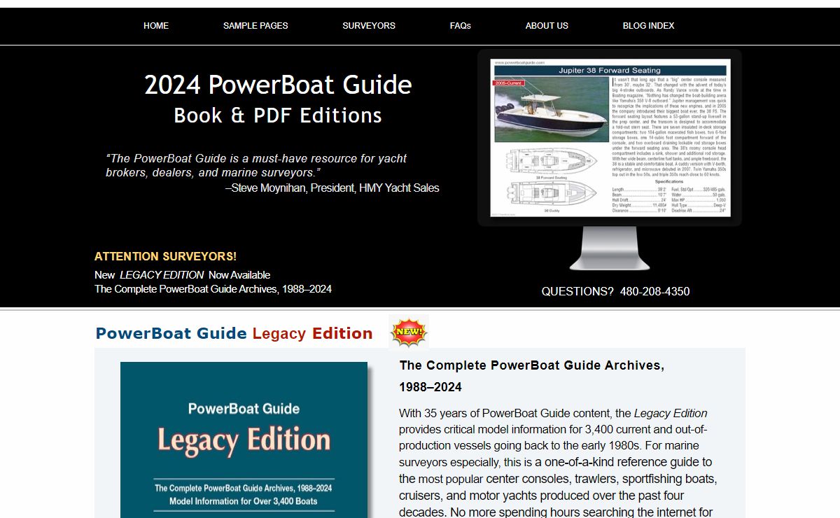 A Guide to Late Model Motoryachts, Cruisers and Fishing Boats, 26' to 75'