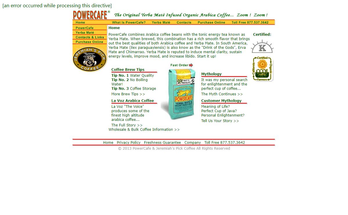 Yerba Mate + Organic Coffee = PowerCafe ®