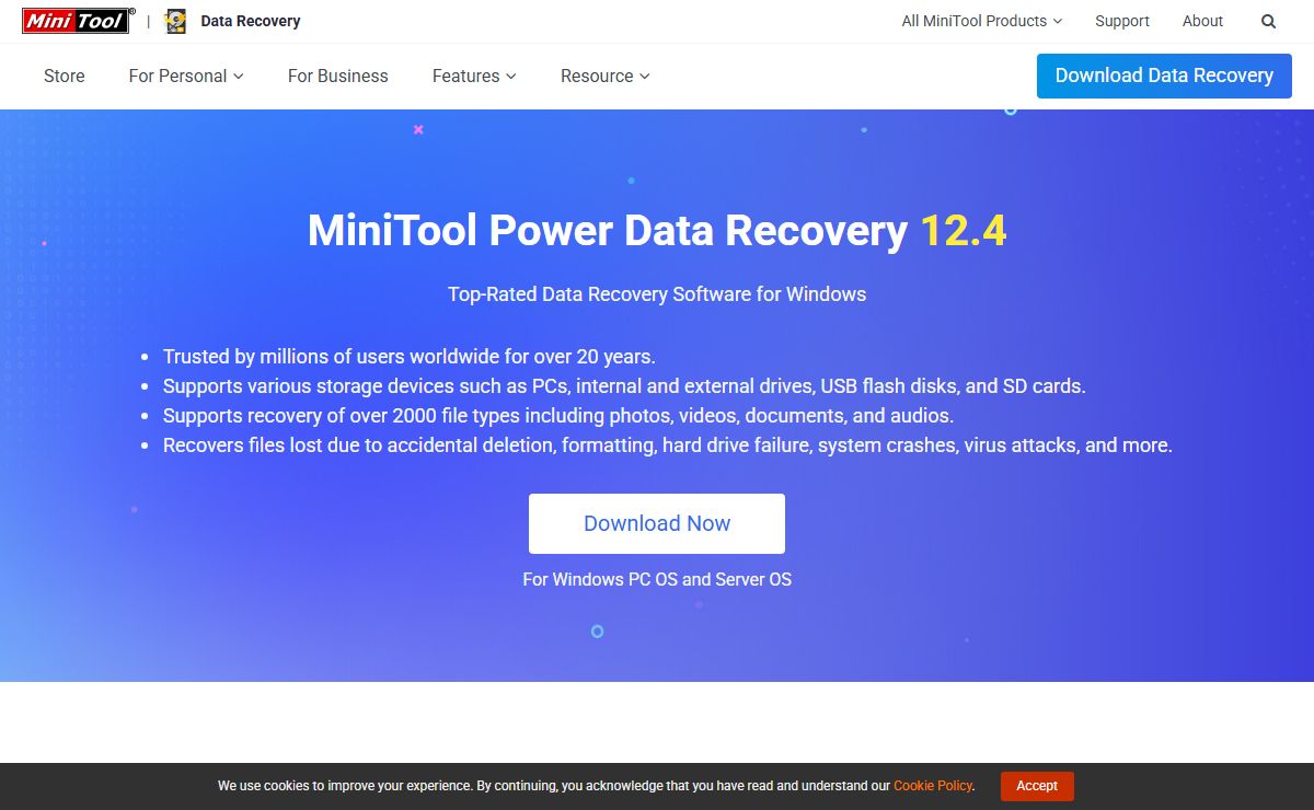 MiniTool Power Data Recovery - Trusted File Recovery Software for Windows