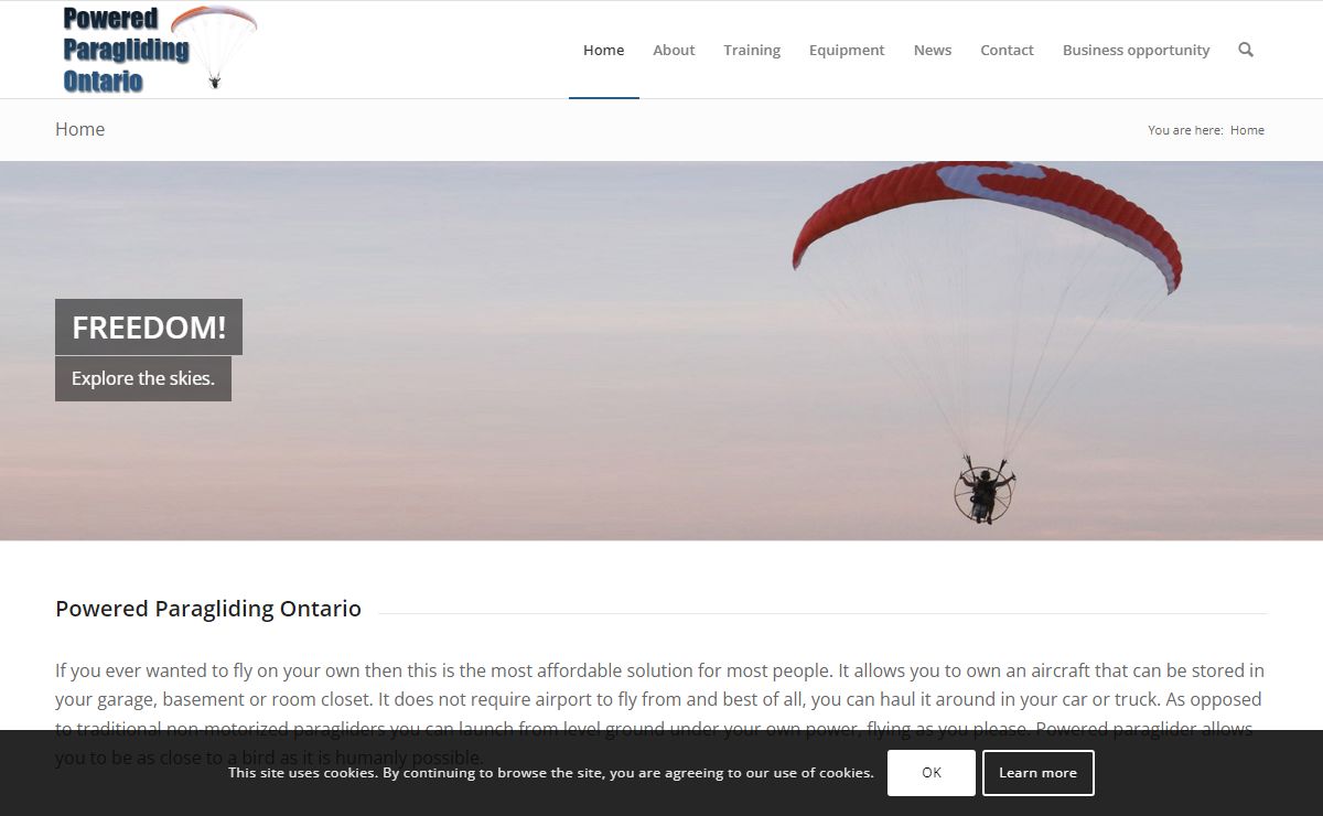 Powered Paragliding Ontario