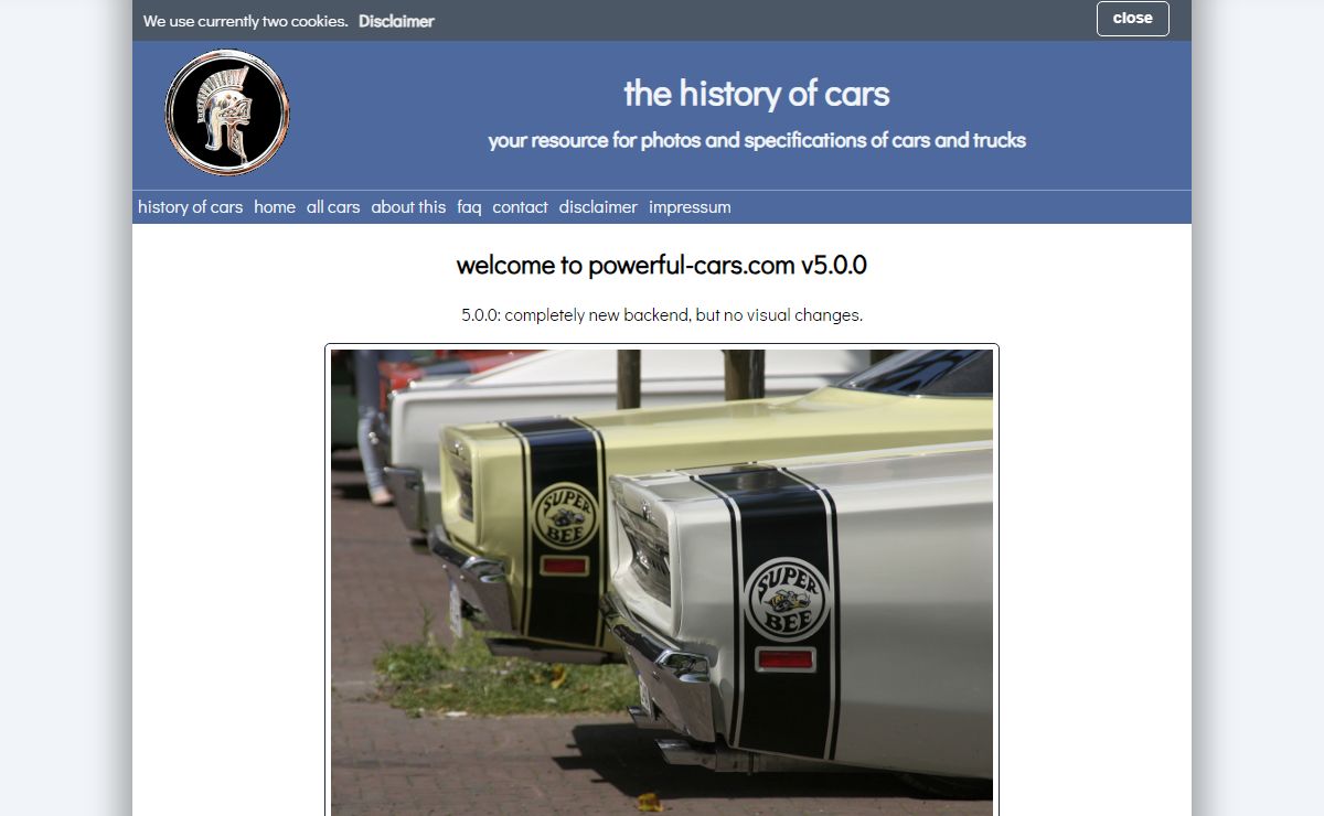 the history of cars v4.0 - home