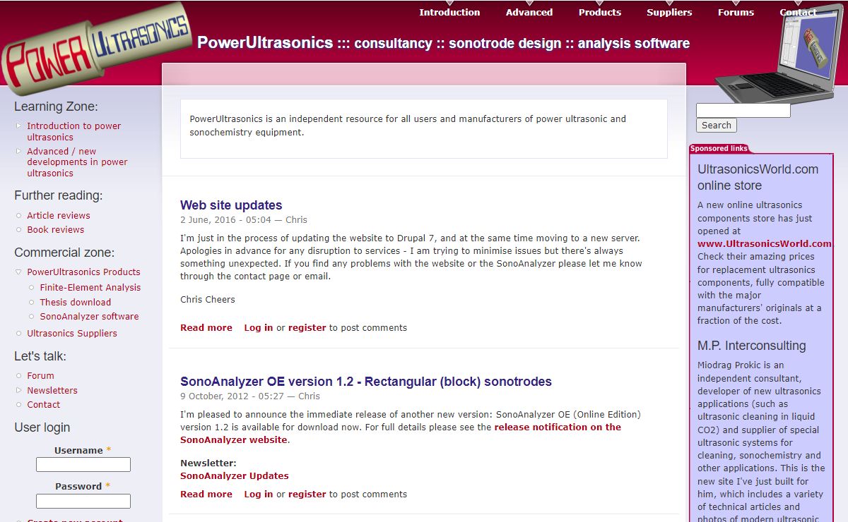 PowerUltrasonics | ::: consultancy :: sonotrode design :: analysis software
