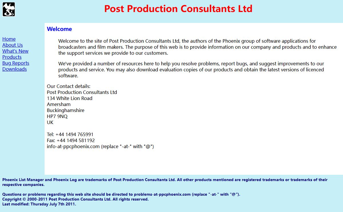 Phoenix Software Customer Support -- Welcome