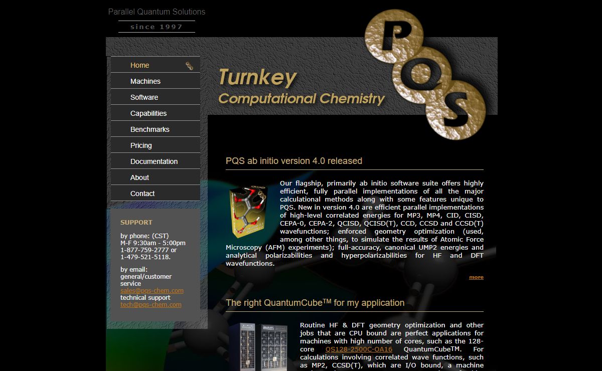 Parallel Quantum Solutions - Turnkey Computational Chemistry