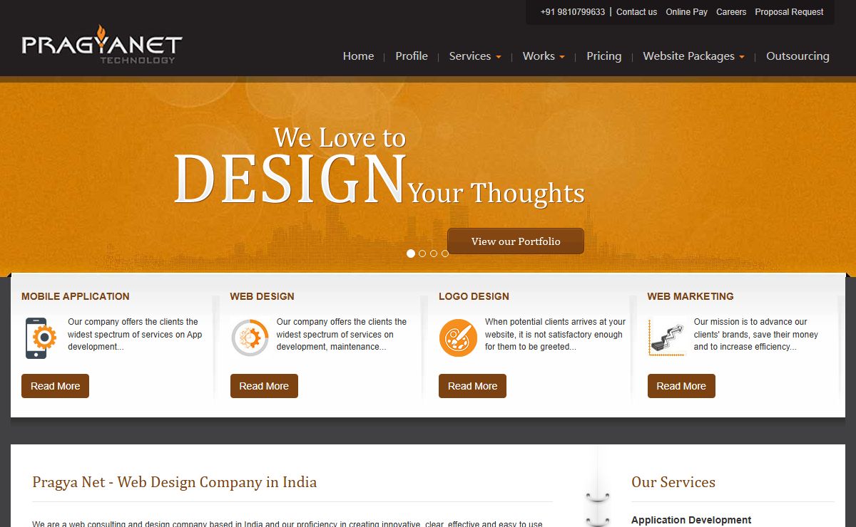 Web Design India, Website Development Services - Pragya Net