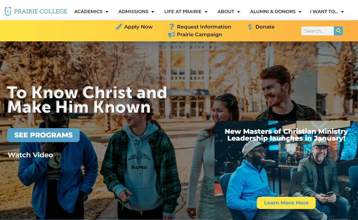 Prairie College | Canada | Christian College – To know Christ and make Him known
