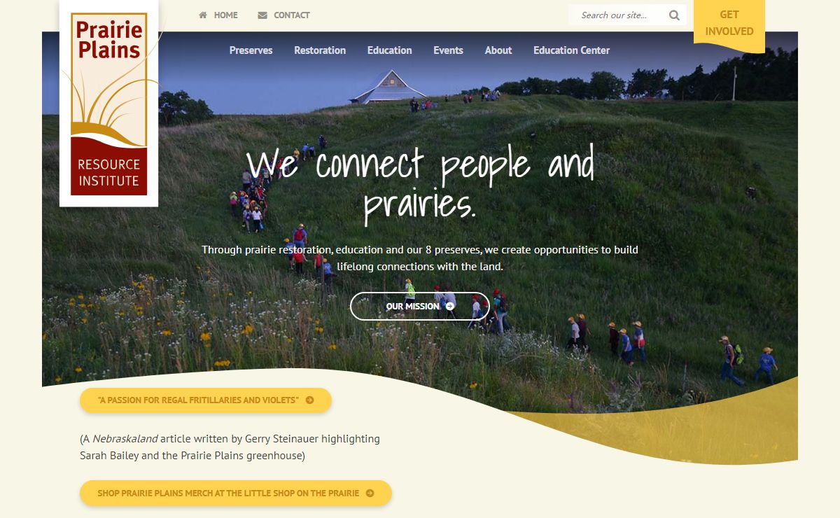 We connect people and prairies. - Prairie Plains Resource Institute