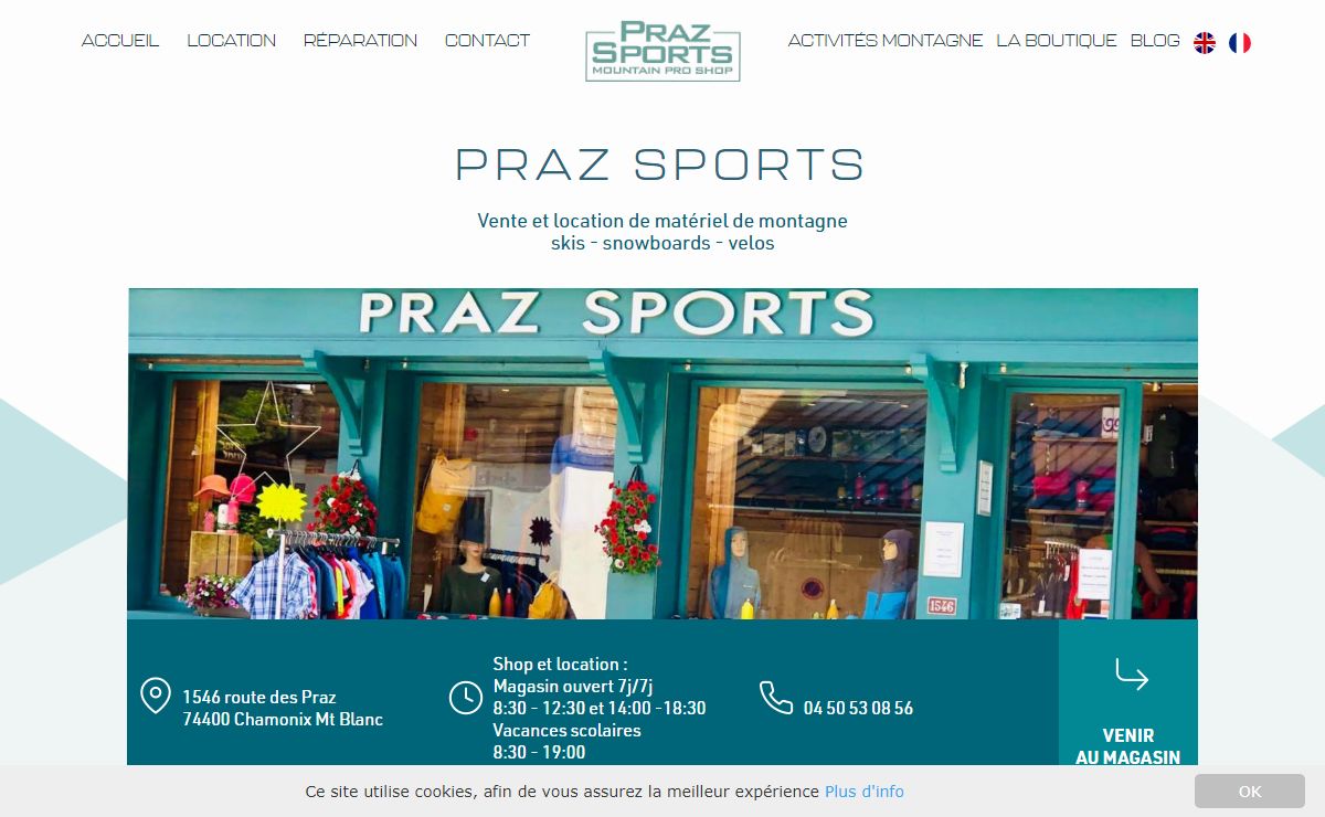 Praz Sports - Location de skis et matériel montagne