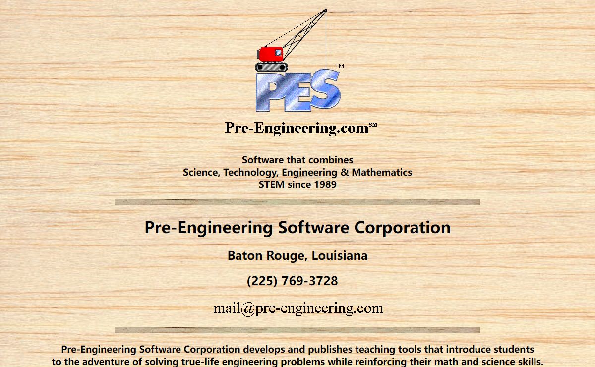 Pre-Engineering Software Corp. - (225) 769 3728