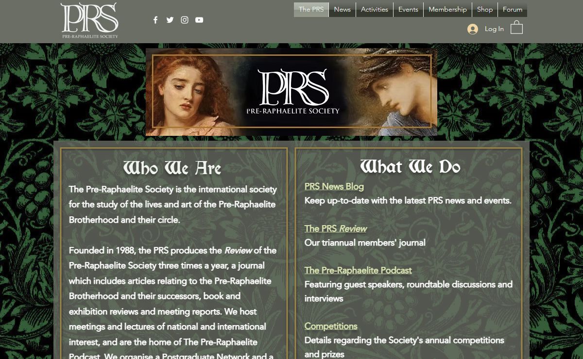 The Pre-Raphaelite Society | Arts Charity