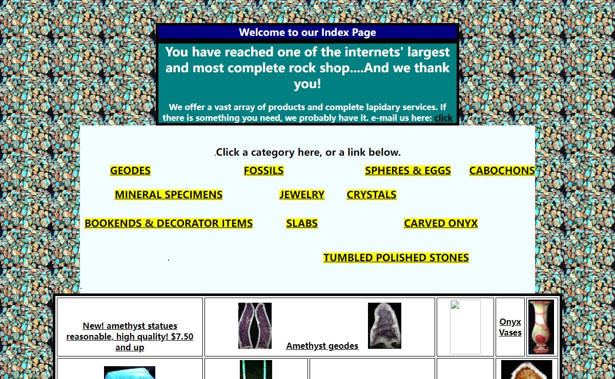 Art From God for all your rock, fossil, rock tumbler, lapidary, amethyst and gemstone needs