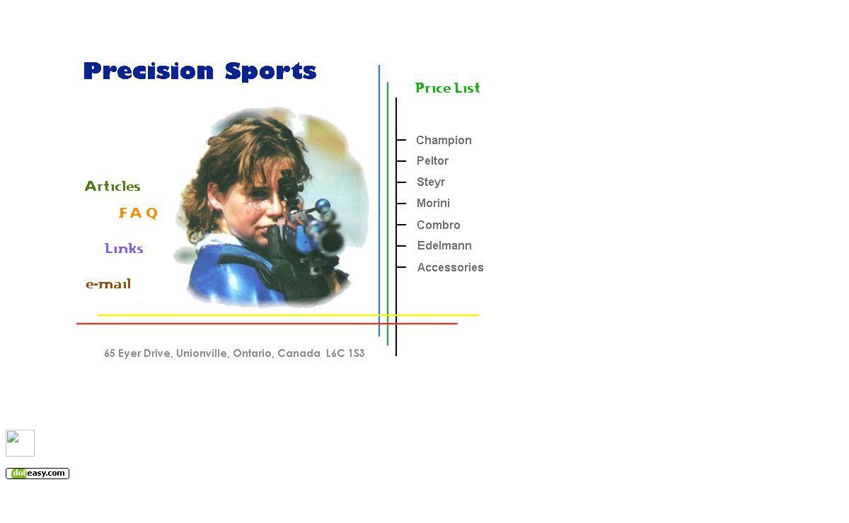 A Precision Sports Webpage