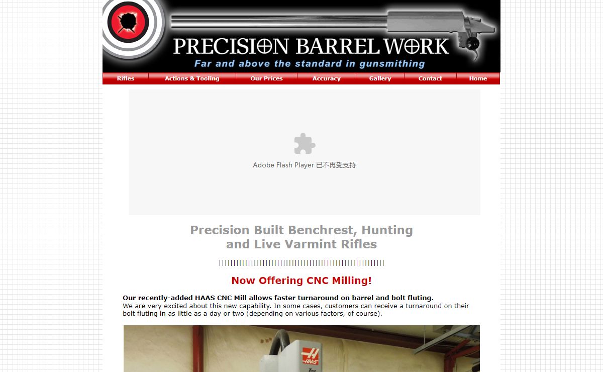 Precision Barrel Work - Custom Gunsmithing for Benchrest, Hunting and Varmint Rifles of Highest Quality