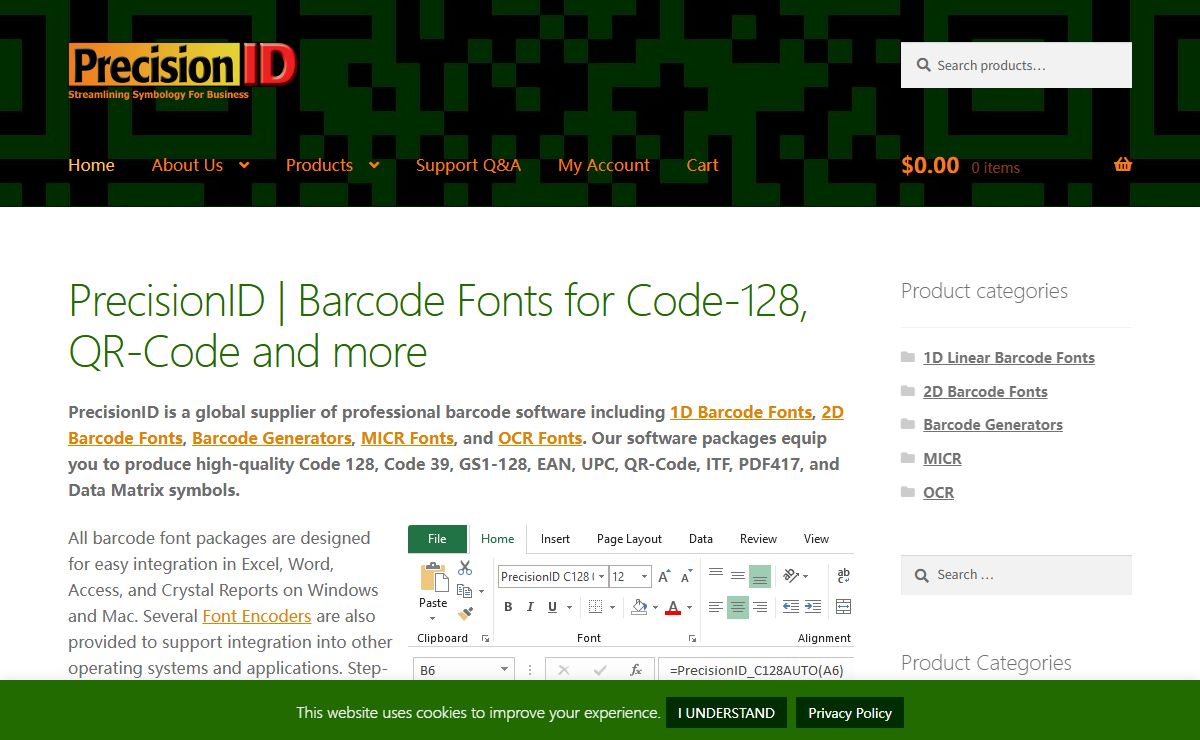Barcode Fonts, ASPX Barcode Tools, Barcode ActiveX Controls, MICR, and OCR
