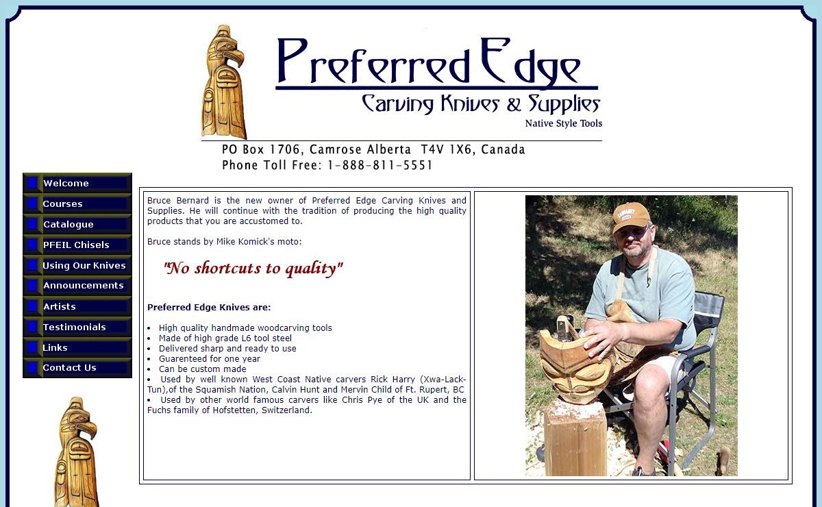 Preferred Edge Wood Carving Knives and Tools - Camrose, Alberta Canada