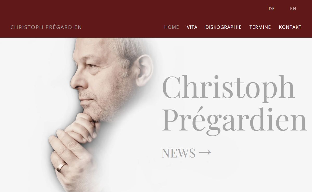 CHRISTOPH PREGARDIEN - official website