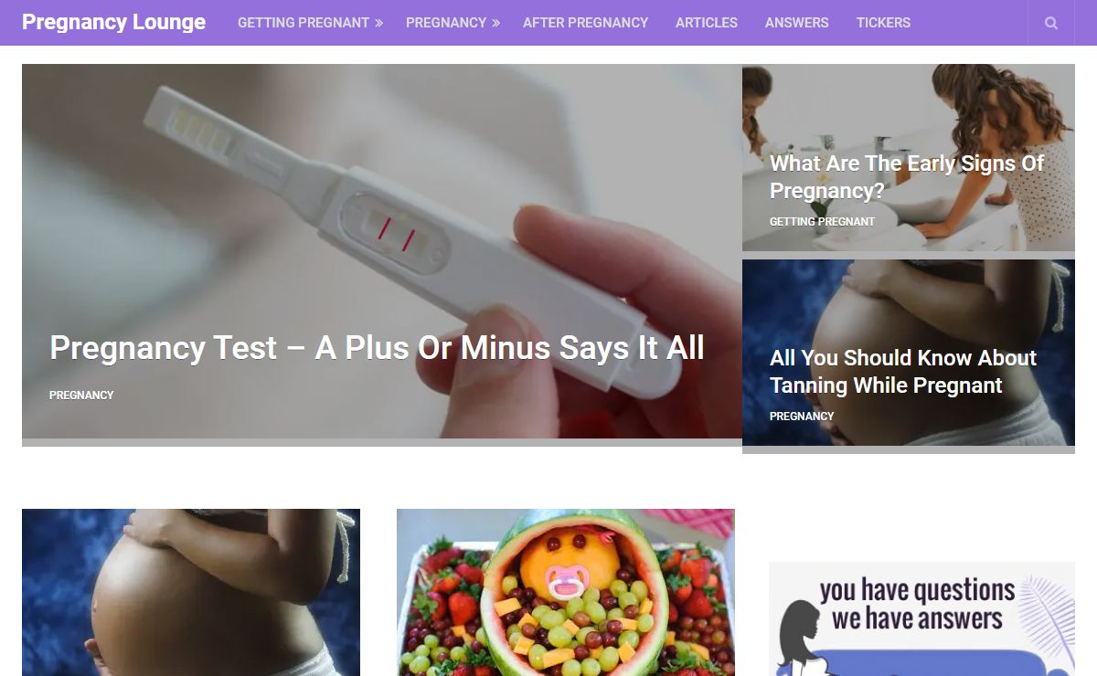 Pregnancy Lounge - The pregnancy place to be