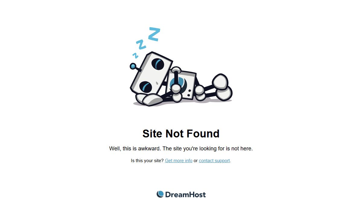 Site not found · DreamHost