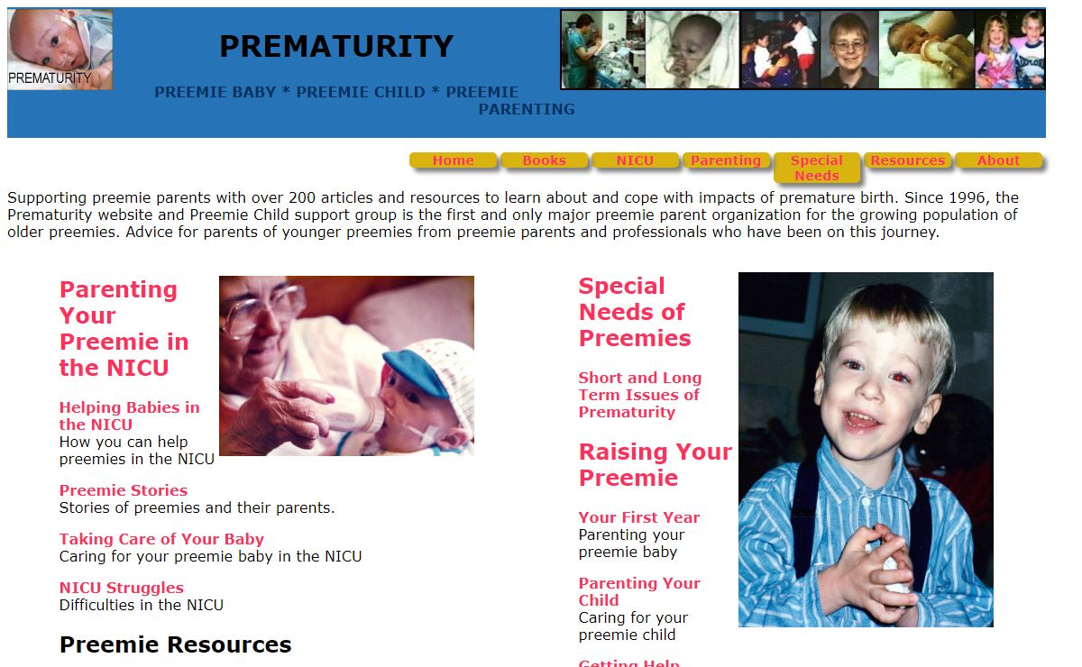 Prematurity - Preemie Parent Support for Short and Long Term Impacts of Premature Birth