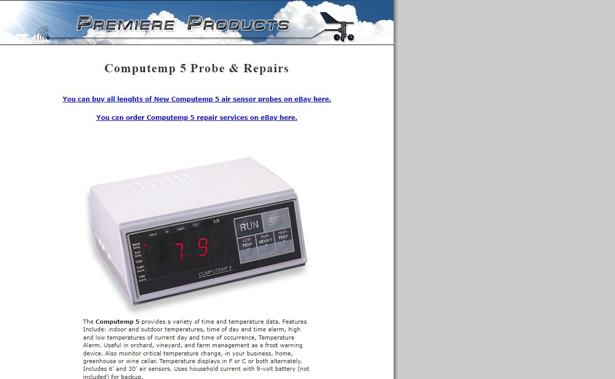 The Computemp 5 and Computemp Probes