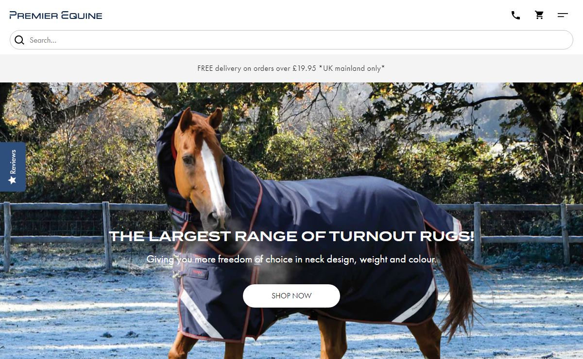 Horse Rugs, Horse Boots, Ladies Breeches by Premier Equine