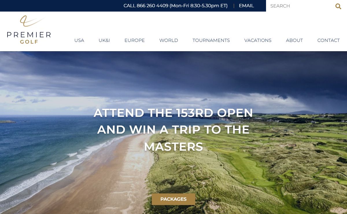 Premier Golf | Golf Vacation Packages & Trips
