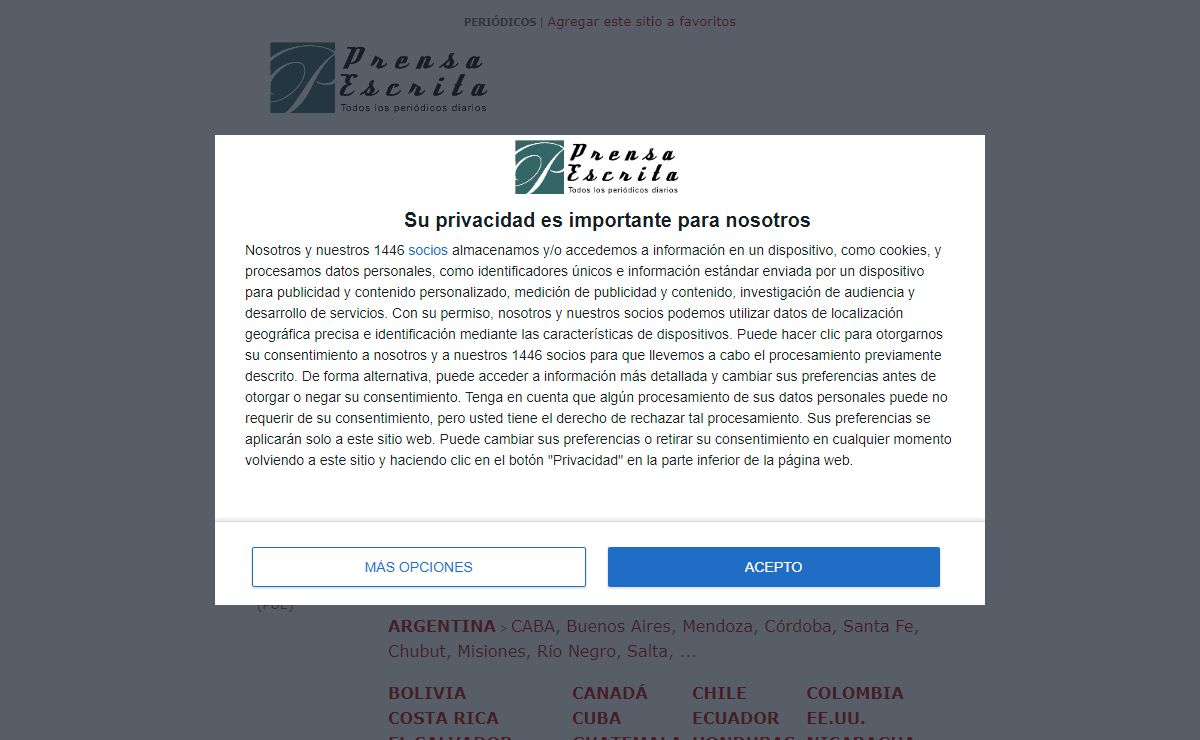 Periódicos diarios | Prensa Escrita
