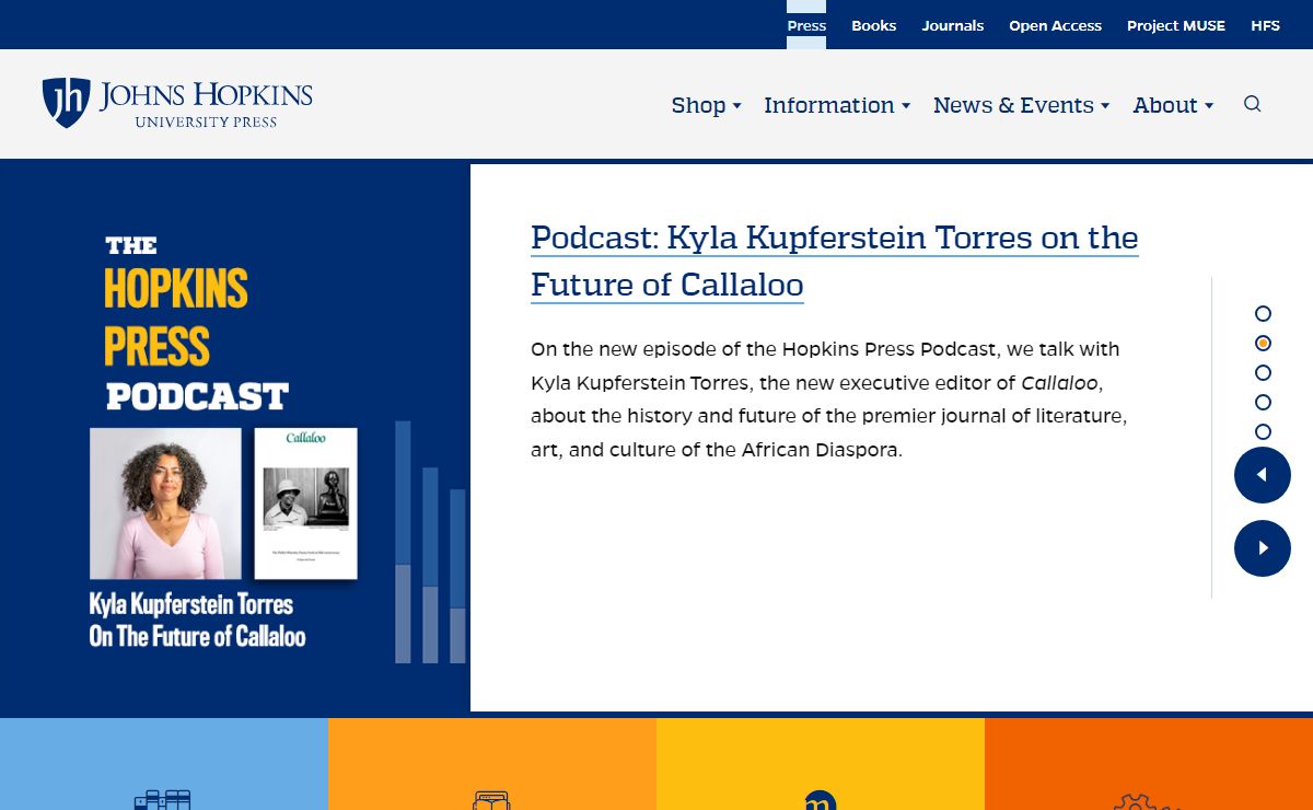 Homepage | Hopkins Press