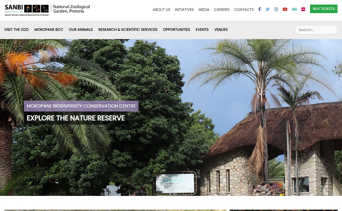 National Zoological Garden, Pretoria – SANBI