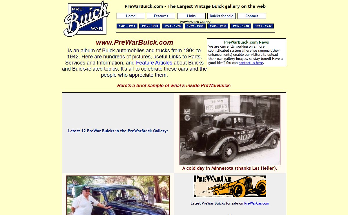PreWarBuick - The Largest Vintage Buick gallery on the web - PreWarBuick.com