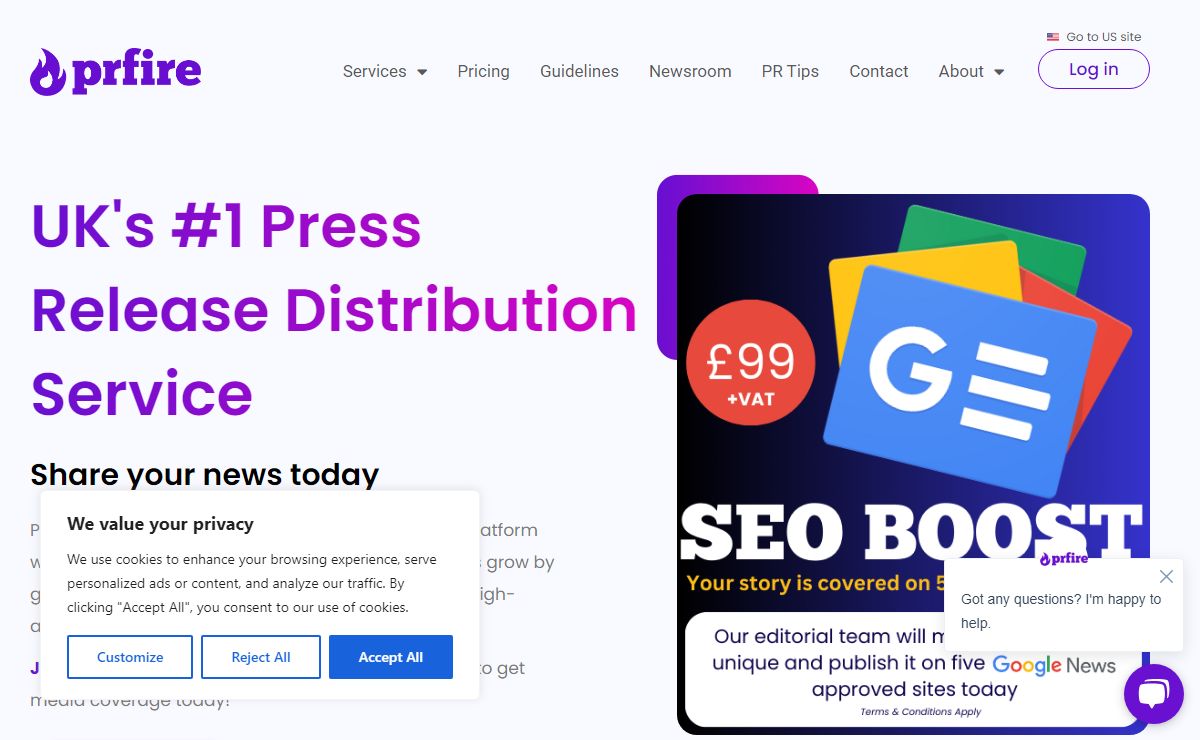 Press Release Distribution Services UK