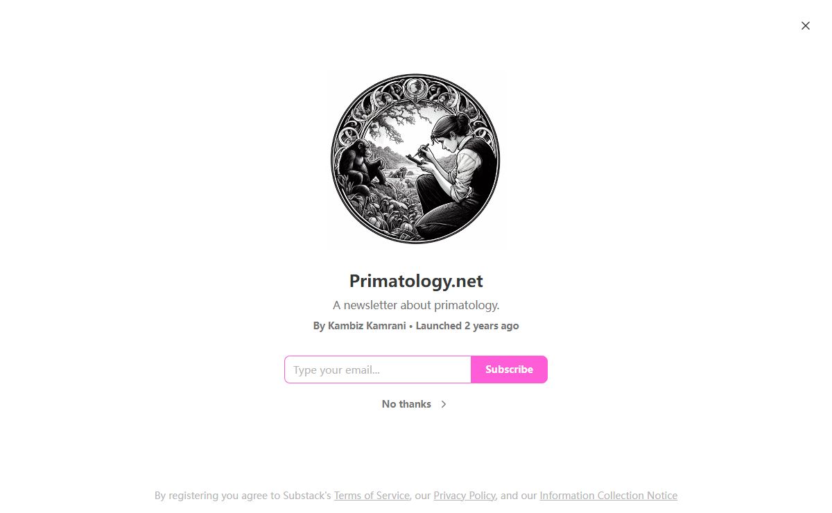 Primatology.net | Kambiz Kamrani | Substack