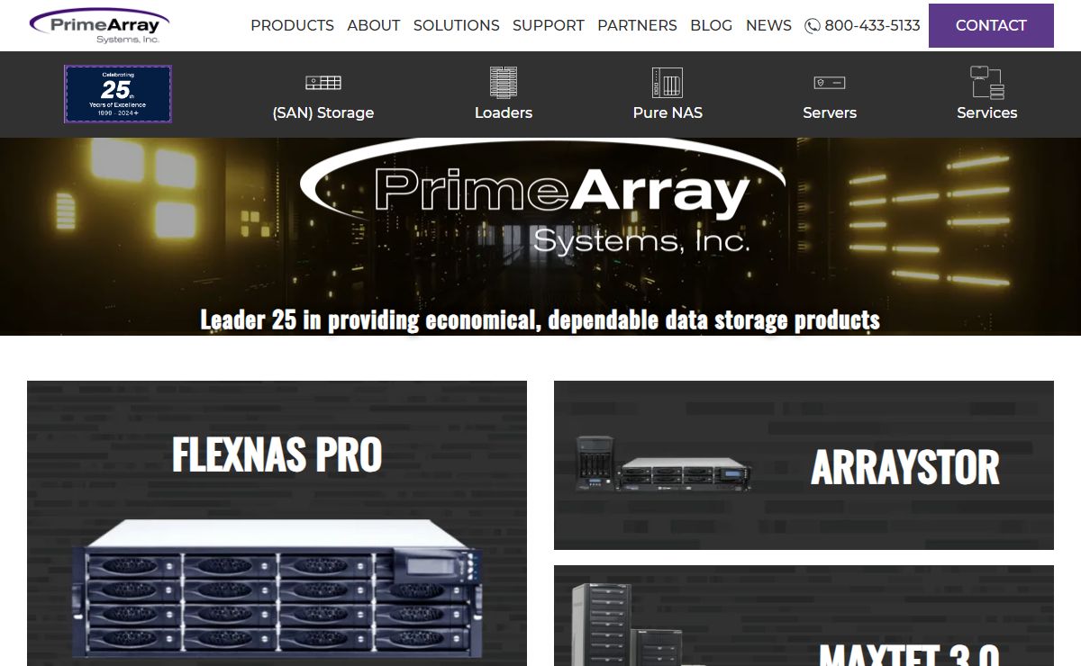 Primearray | Enterprise NAS Servers & Data Storage Devices
