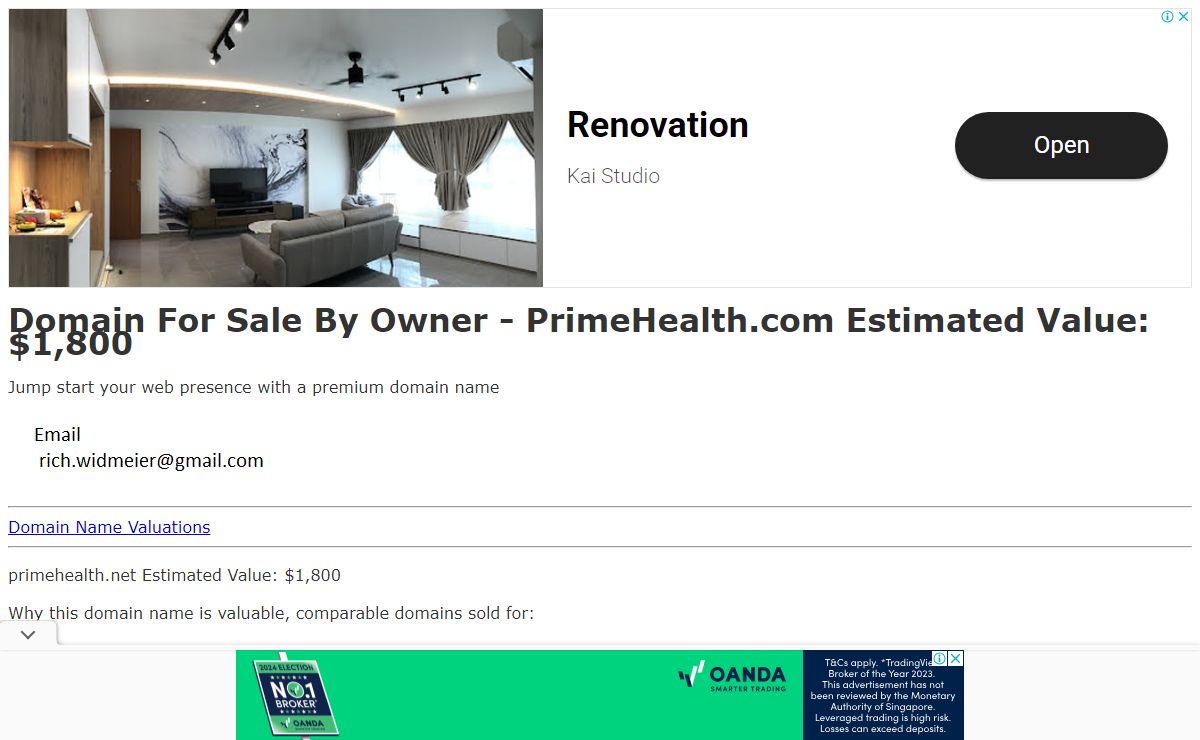 Domain For Sale - PrimeHealth.net