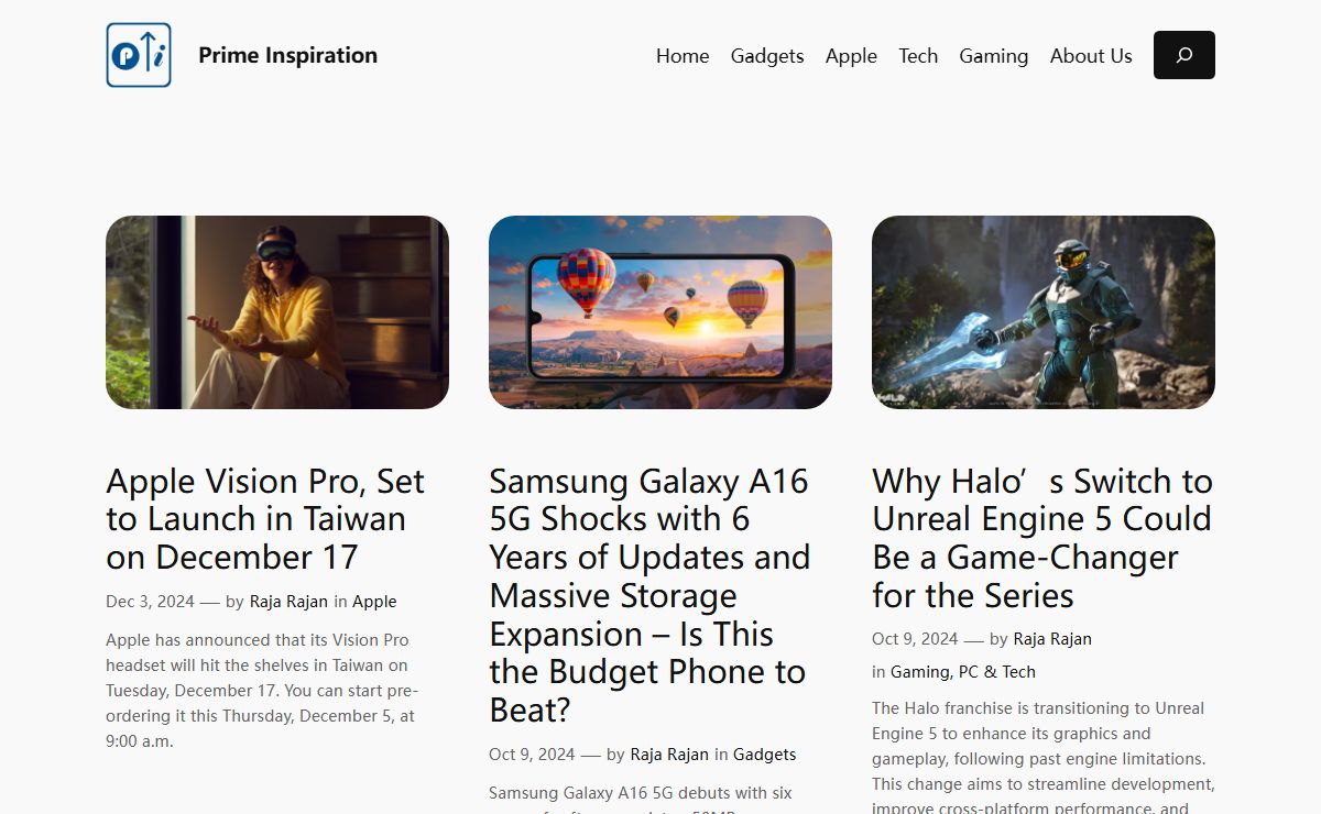 Prime Inspiration – Apple, Gadgets, Android, Microsoft