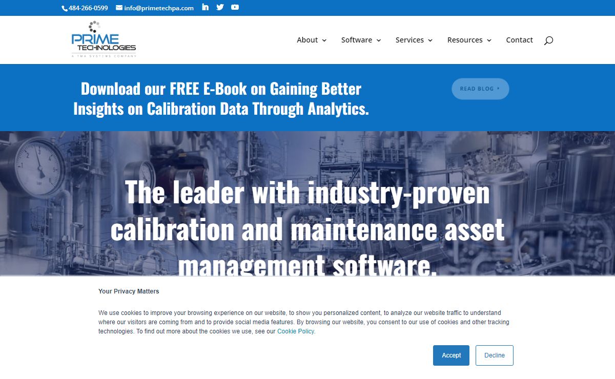 Calibration Management Software I ProCal CMMS I Prime