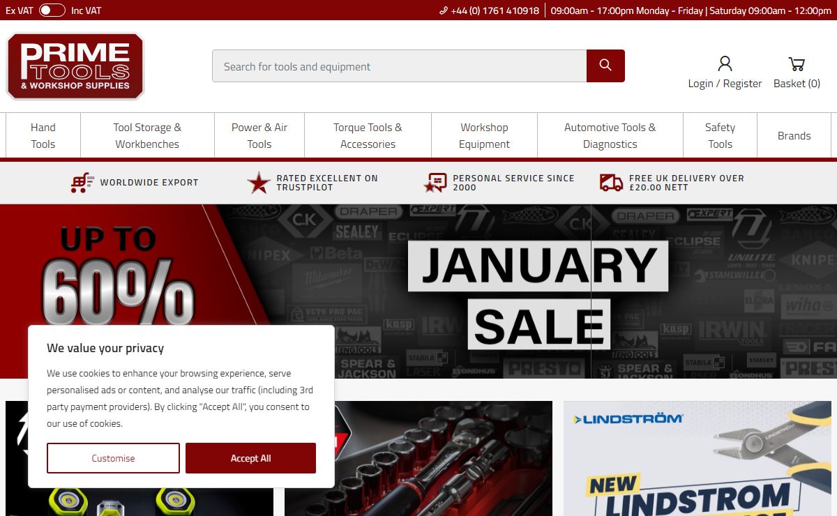 PrimeTools | UK suppliers of professional hand & power tools.