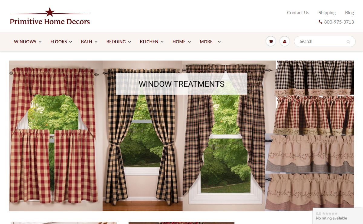 Primitive Home Decors - Quality Curtains for Country and Farmhouse