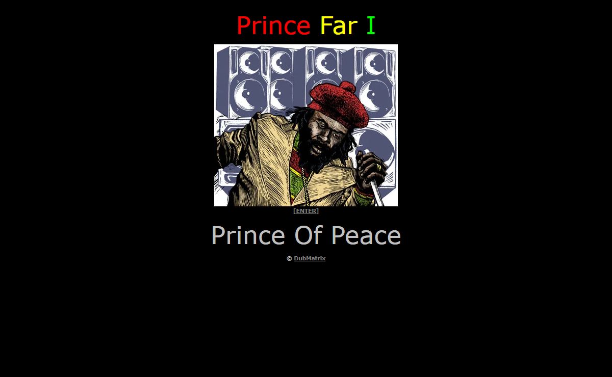 Tribute to Prince Far I