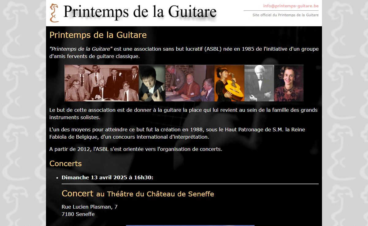 Printemps de la Guitare.