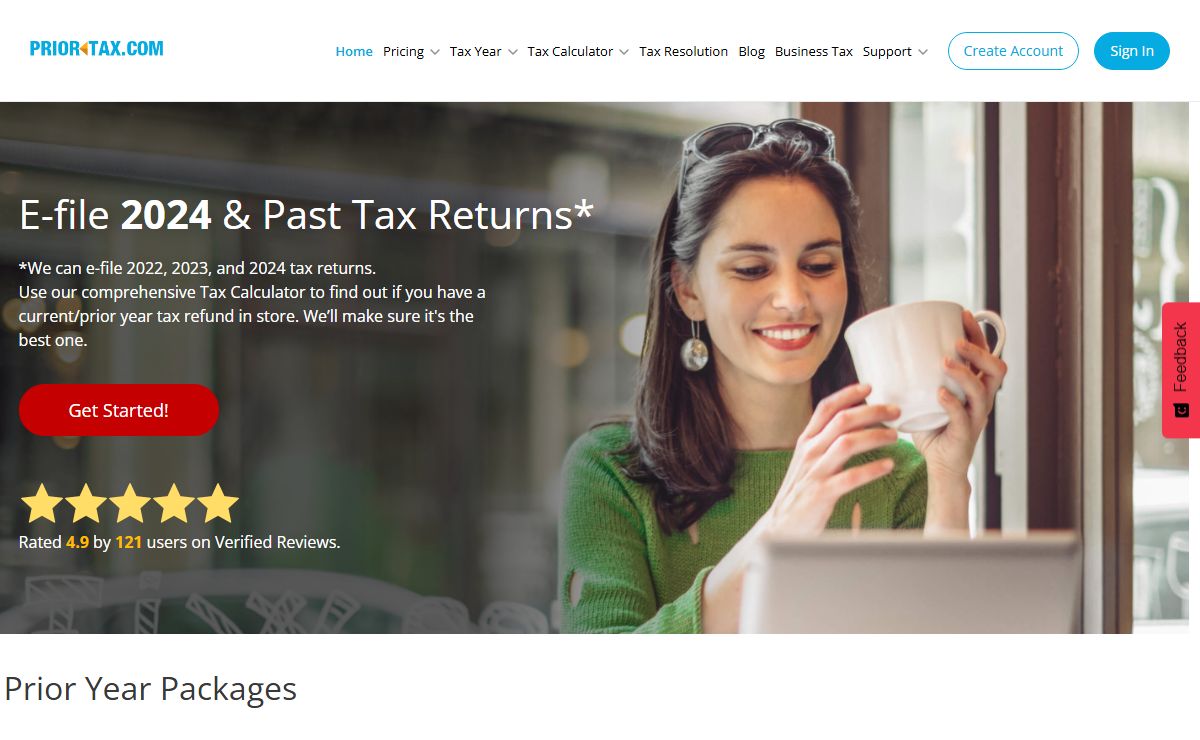 PriorTax | Prepare and file your current and prior year taxes online