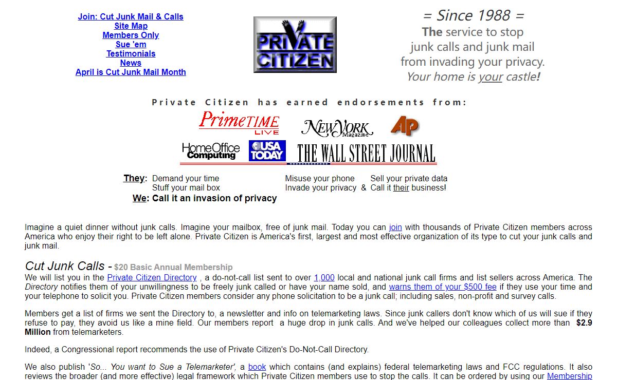 Private Citizen, Inc. - home page