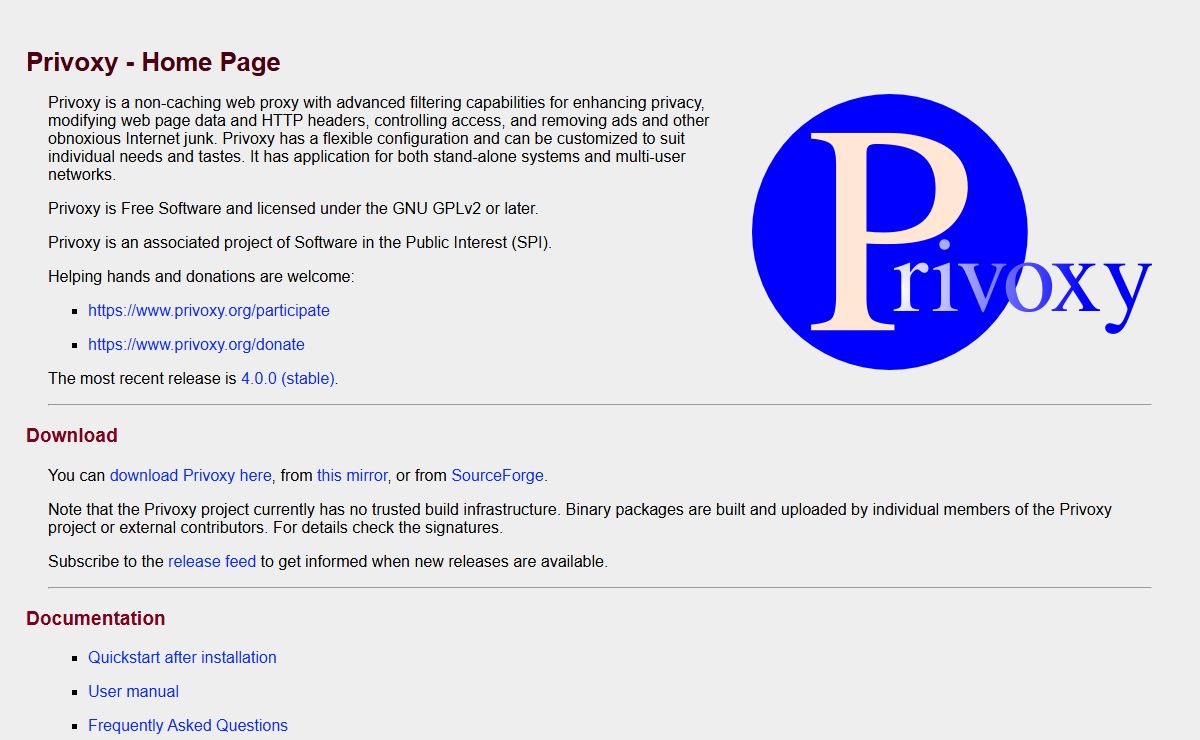 Privoxy - Home Page