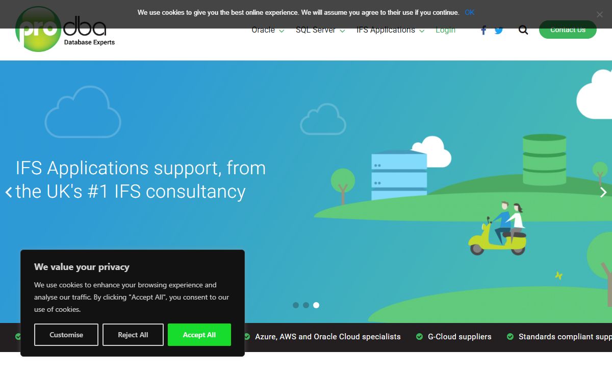 Pro DBA - Oracle, SQL Server & IFS Support & Consultancy