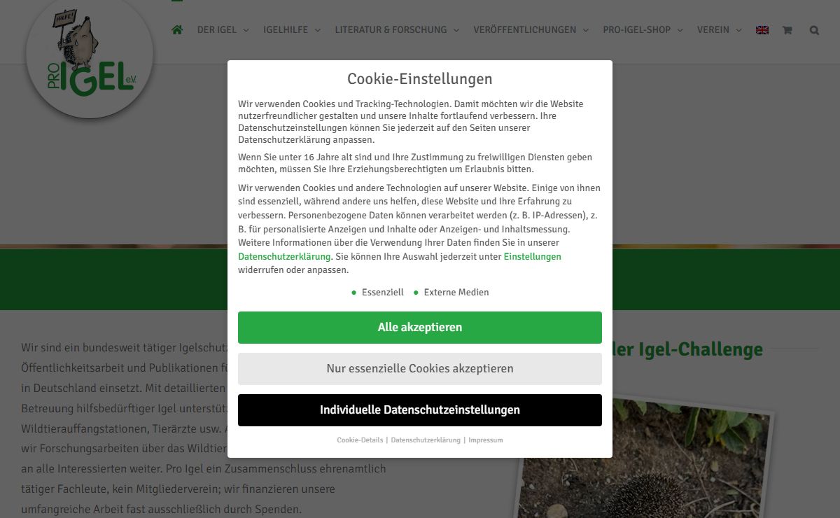Pro Igel | Verein für integrierten Naturschutz Deutschland e. V.