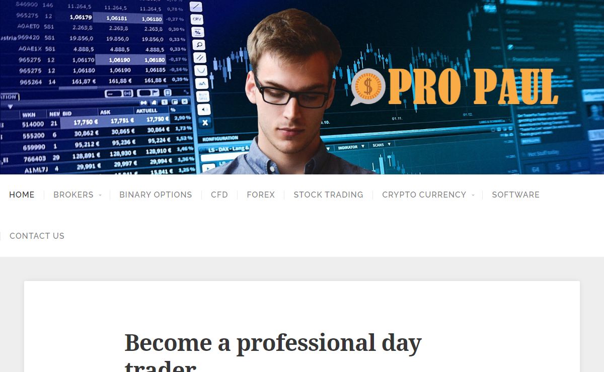 Become a professional day trader - Pro Paul