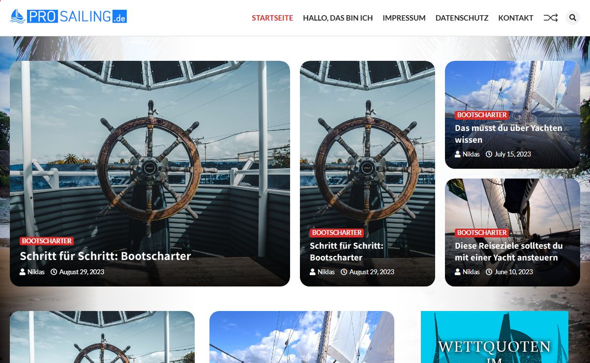 Willkommen auf meinem Blog zum Thema Yachten und Luxusschiffe!