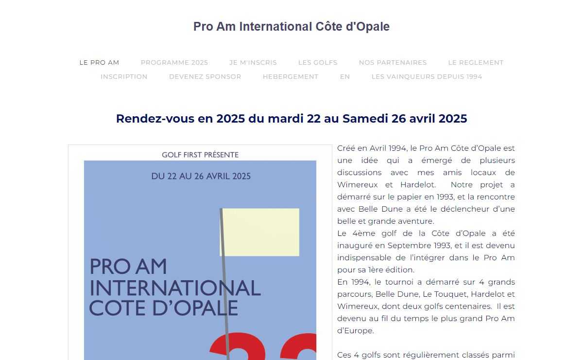 Pro Am International Côte d'Opale - Le Pro Am