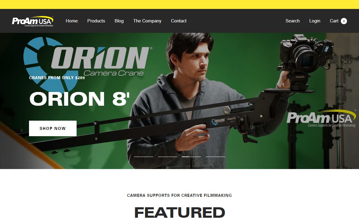 Camera Cranes, Jibs, Stabilizers, Car Mounts & Monitors for Filmmaking